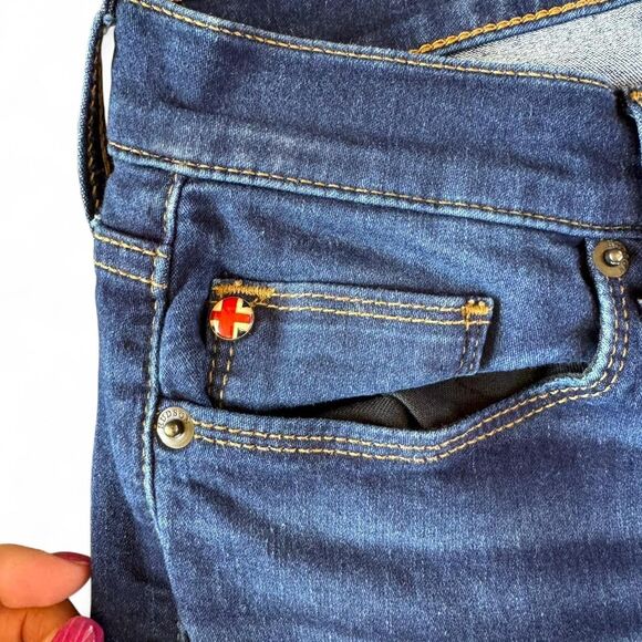 Hudson Women's Krista Low-Rise Skinny Jeans 29 Waist Dark Wash Blue Denim - Picture 5 of 6